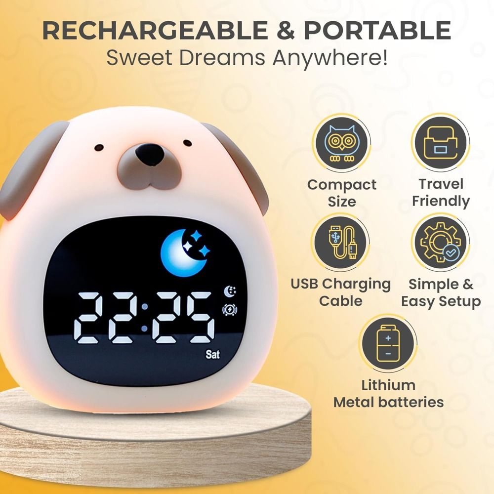 Sound Sleep Trainer Clock - Nuevo Reloj Despertador Brillante con Diseño