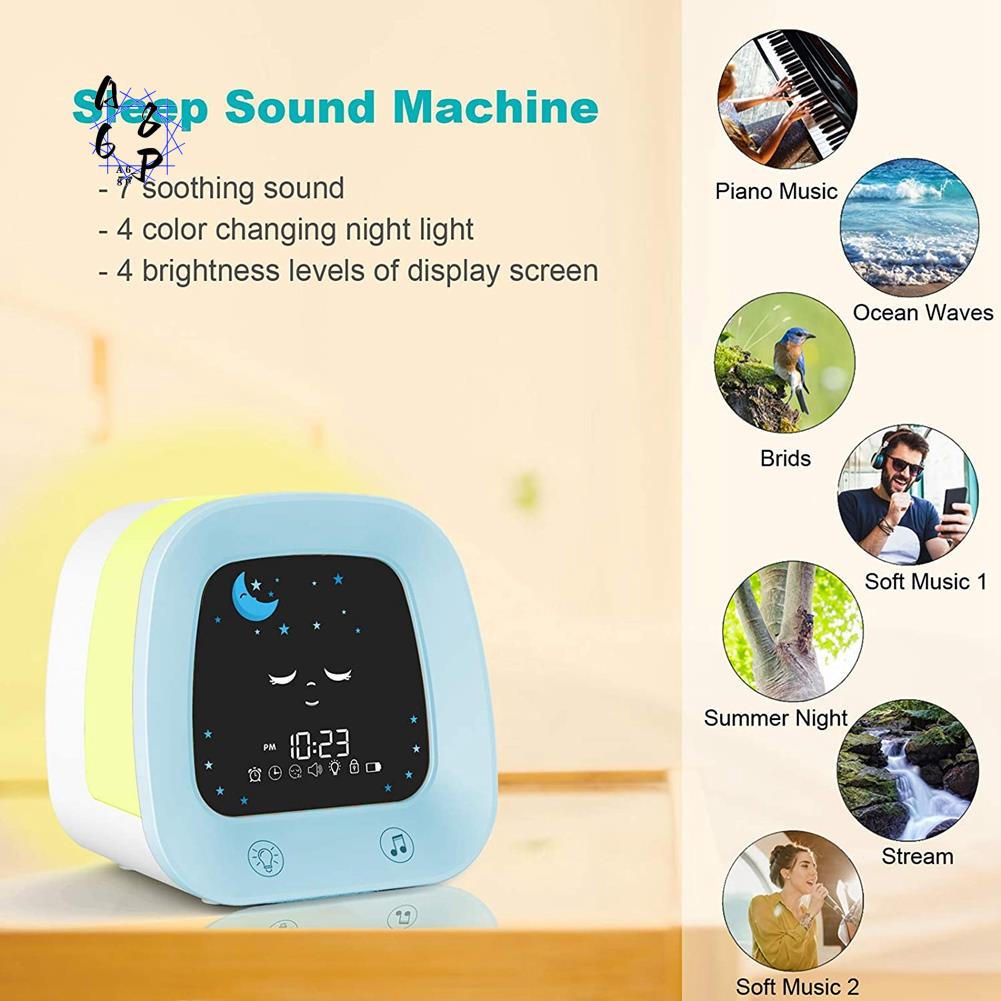 Sound Sleep Trainer Clock - Reloj despertador A68P-1 para niños, reloj