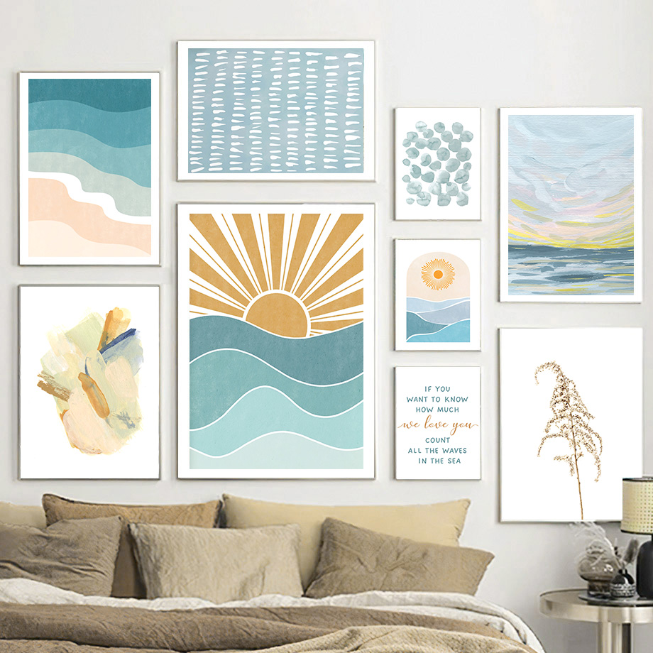 Baby Nursery Ocean - Arte de pared con citas de