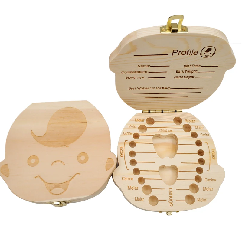Baby Keepsake Box - Caja para dientes de bebé, organizador
