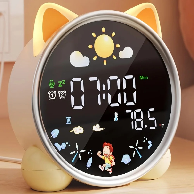 Sound Sleep Trainer Clock - Reloj Despertador Infantil con Luz Nocturna