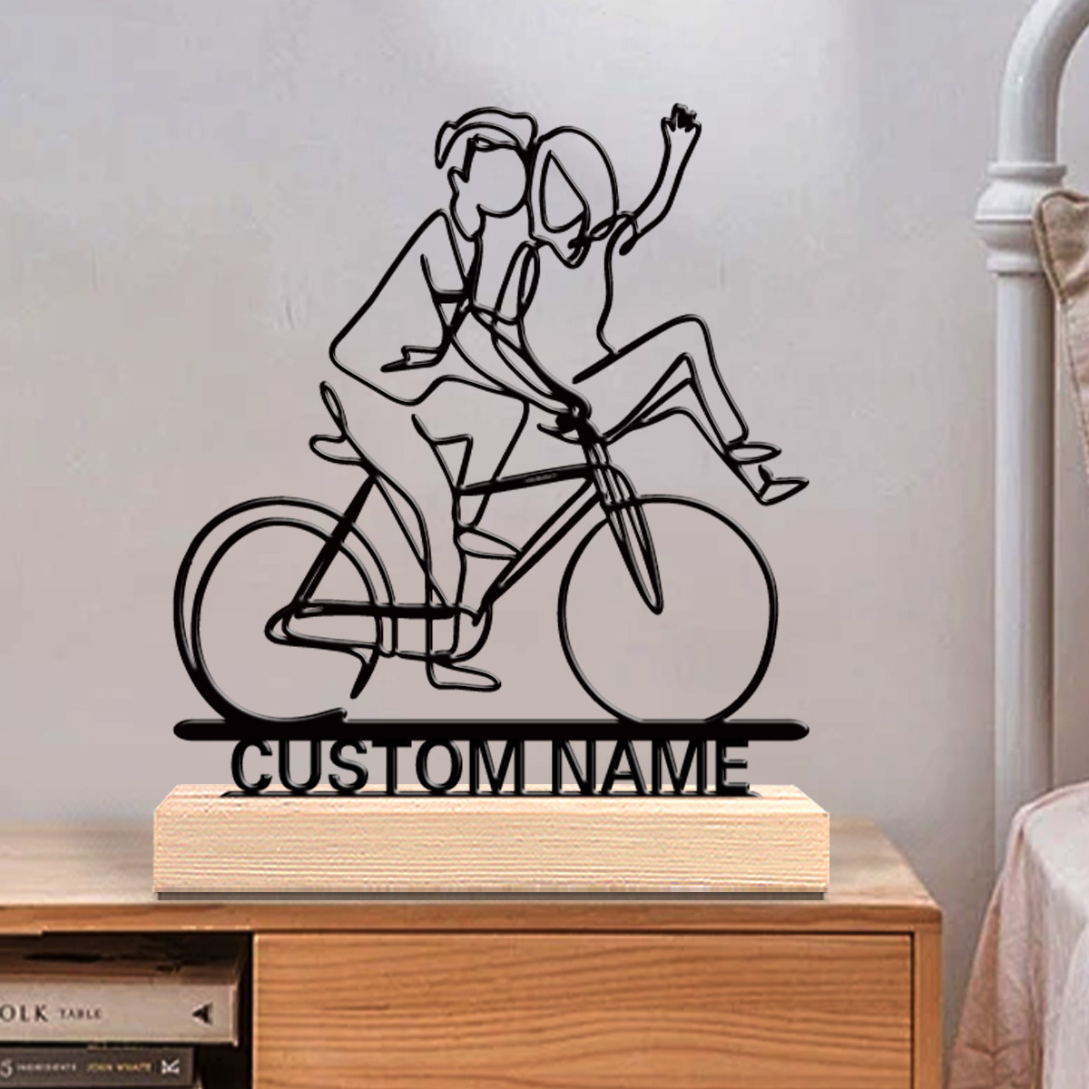 Baby Nursery Accent Wall - 1 pieza de estatuas metálicas personalizadas