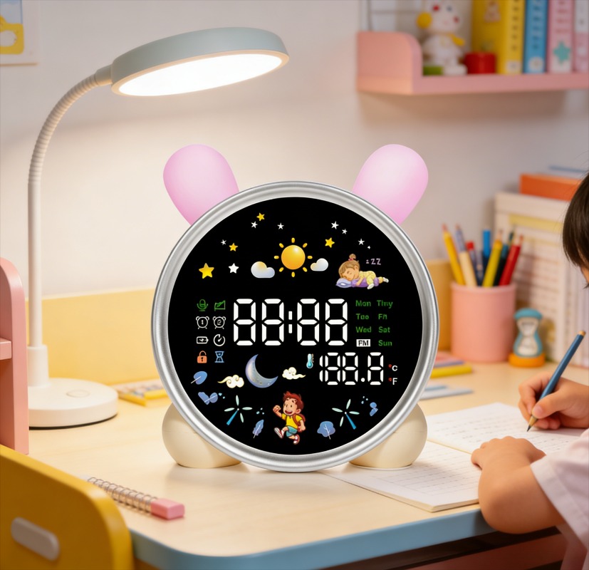 Sound Sleep Trainer Clock - Reloj Despertador Infantil con Luz Nocturna