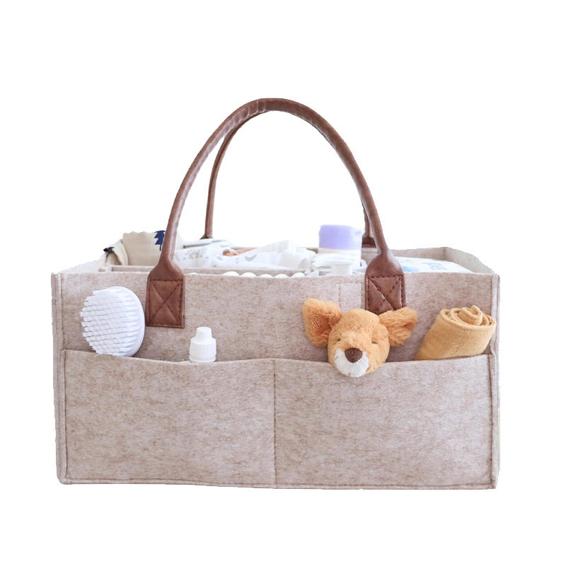 Baby Nursery Organization Ideas - Cesta Organizadora de Fieltro para Bebés,