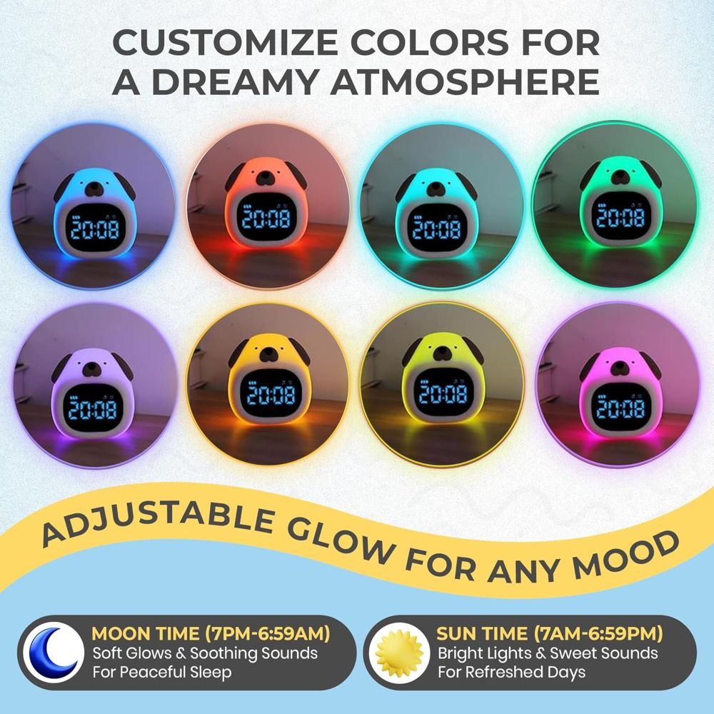 Sound Sleep Trainer Clock - Nuevo Reloj Despertador Brillante con Entrenador