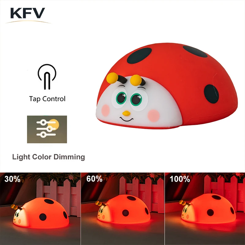 Baby Nursery Table Lamp - Lámpara Nocturna KVF de Silicona para