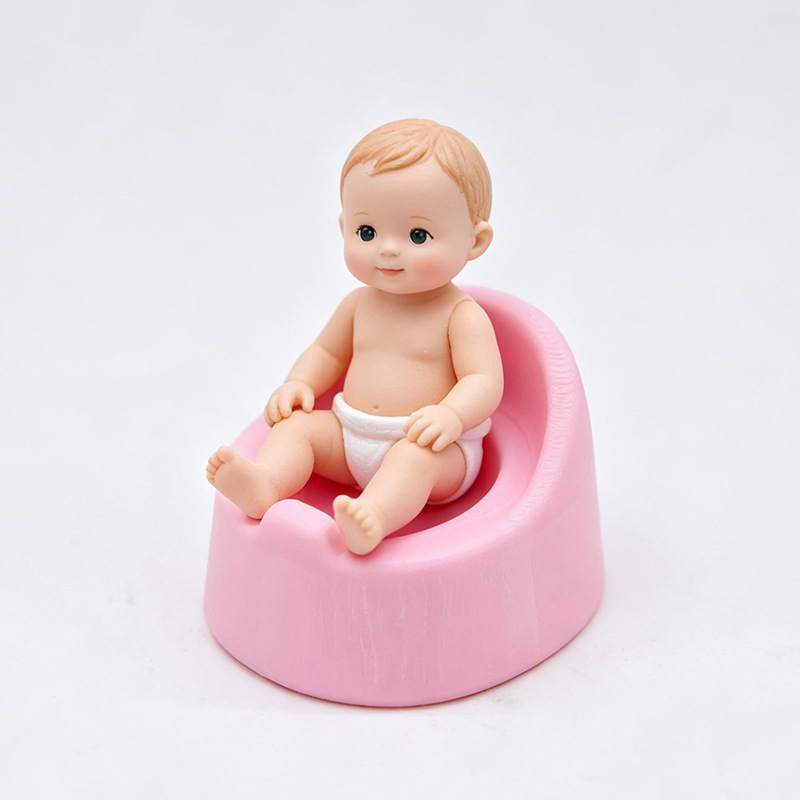 Baby Nursery Layout - Mini Inodoro para Muñecas, Asiento de