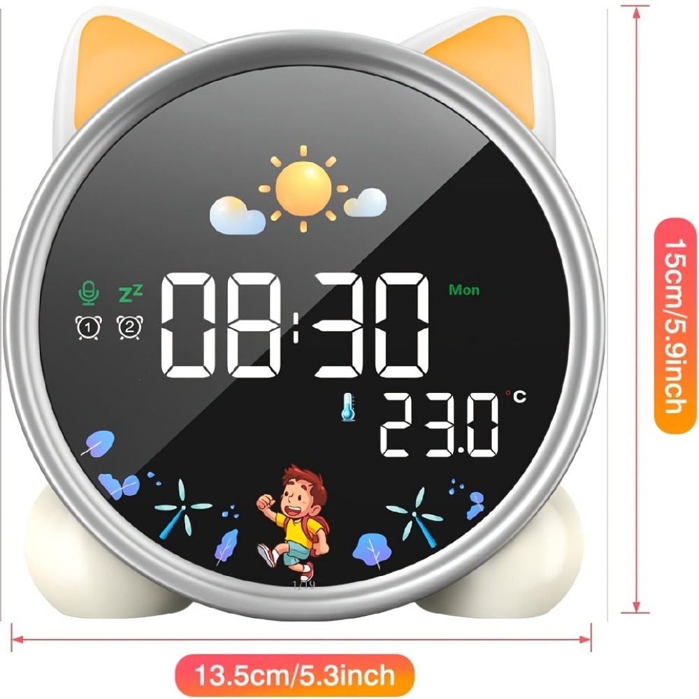 Sound Sleep Trainer Clock - Reloj Despertador Infantil con Luz Nocturna