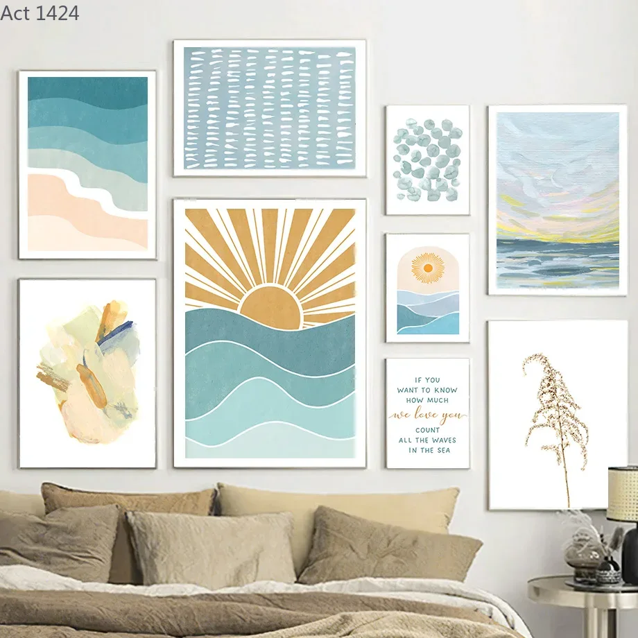 Baby Nursery Ocean - Arte de pared con citas de