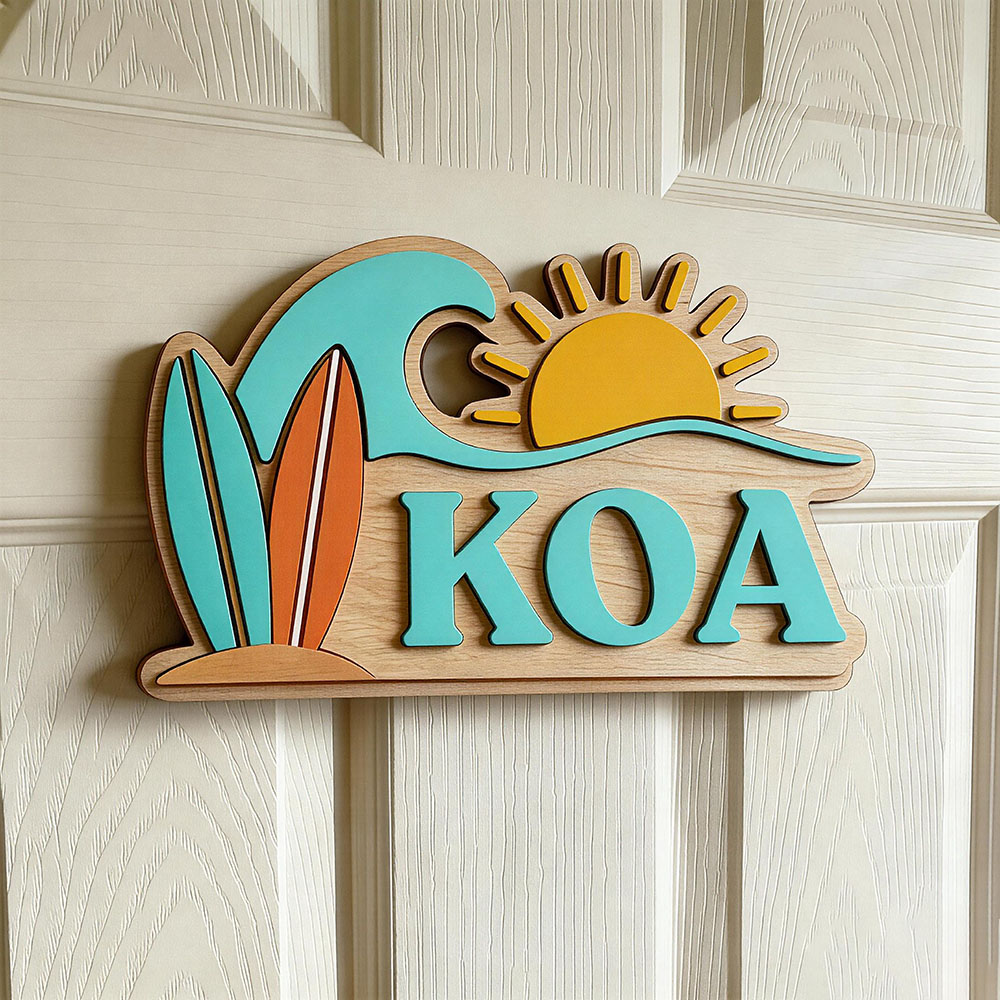 Baby Nursery Name - Letrero de puerta personalizado con nombre