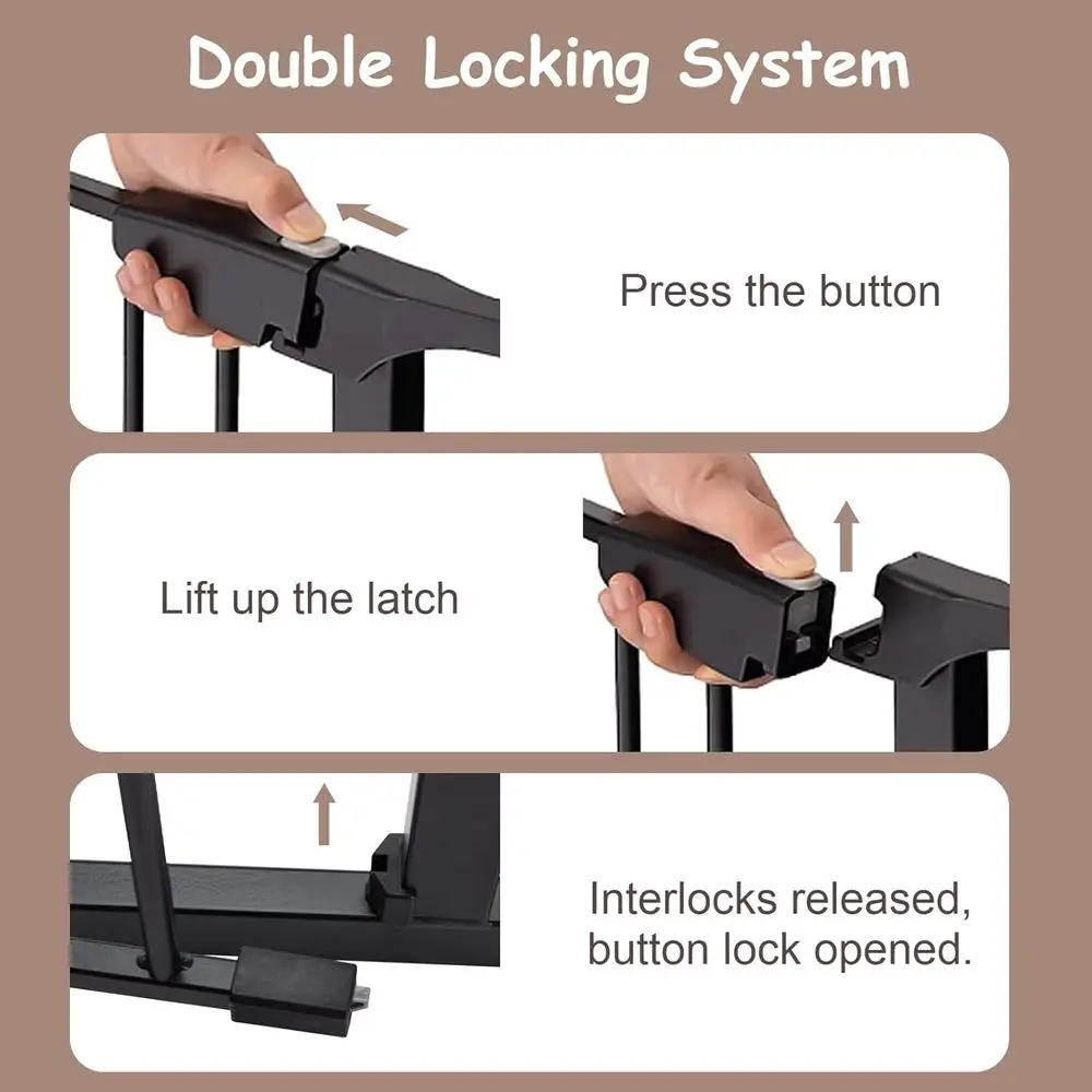 Puerta de Seguridad Metálica E - Baby Gate Extra Wide reseña y precio