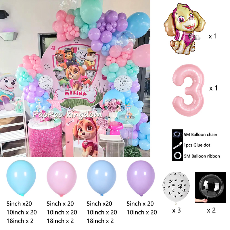 Juego de globos digitales PAW  - Baby Nursery Boy reseña y precio