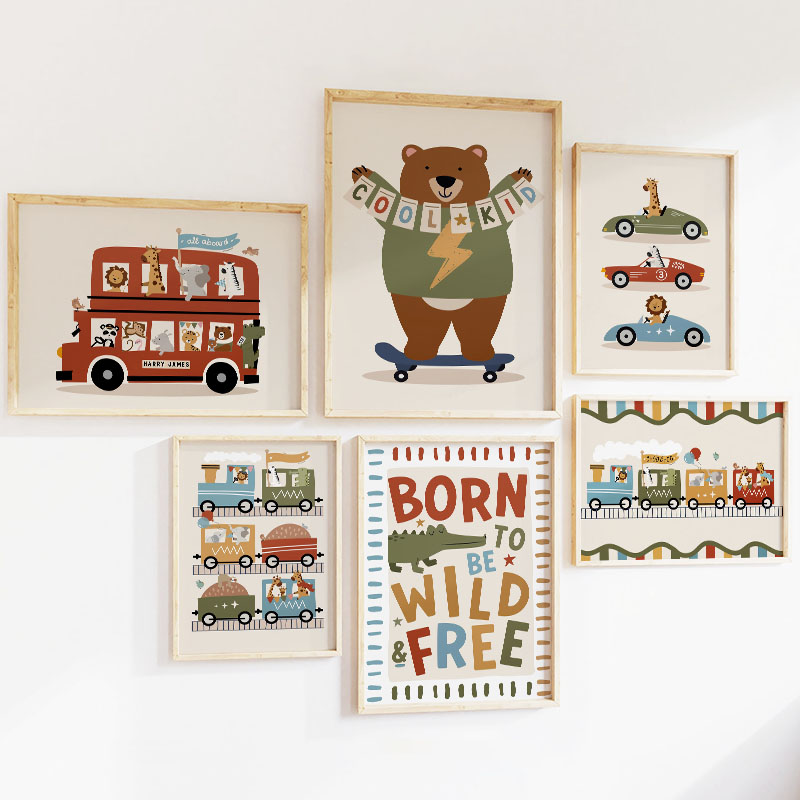 Cuadro de Lienzo con Dibujos A - Baby Nursery Paintings reseña y precio