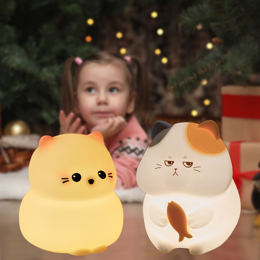 Bonita luz Led nocturna de gat - Baby Nursery Table Lamp reseña y precio