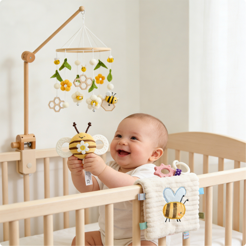 Móvil de cuna con sonajero par - Baby Nursery Music reseña y precio