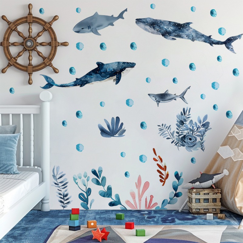 Pegatinas de pared de animales - Baby Nursery Ocean reseña y precio