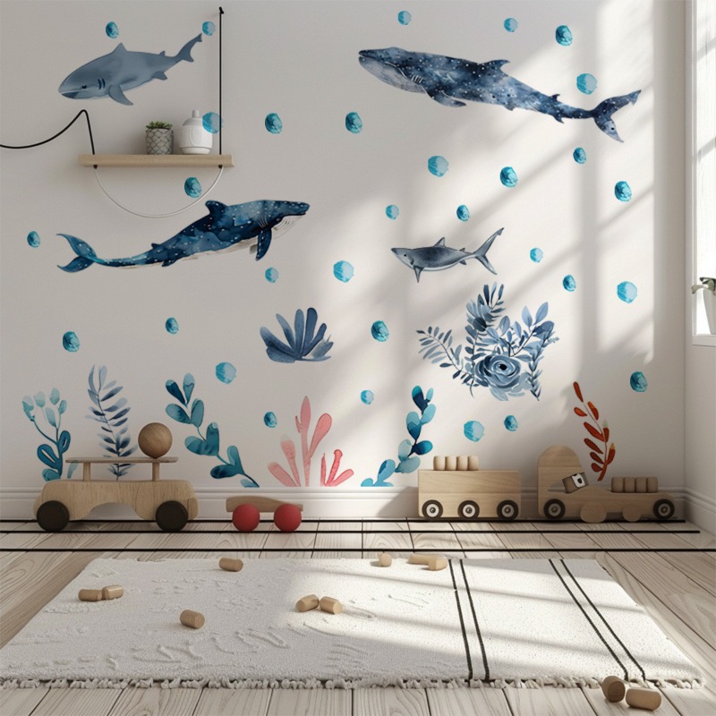 Pegatinas de pared de animales - Baby Nursery Ocean reseña y precio