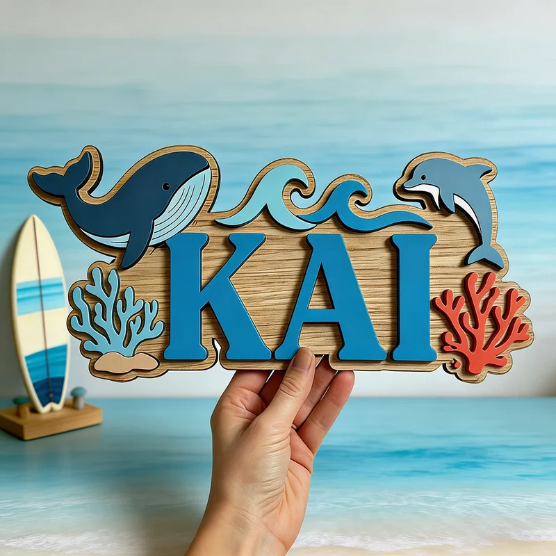 Letrero de madera personalizad - Baby Nursery Ocean reseña y precio