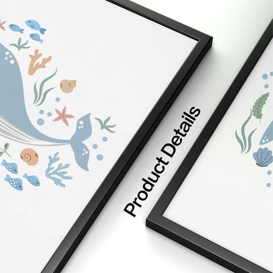 Cuadro Decorativo sin Marco co - Baby Nursery Ocean reseña y precio