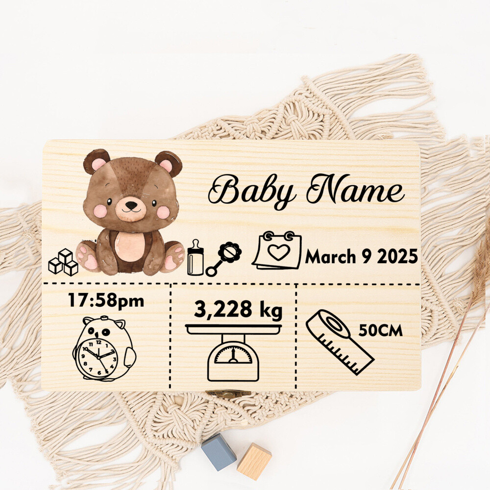 Bonita caja de almacenamiento  - Baby Keepsake Box reseña y precio