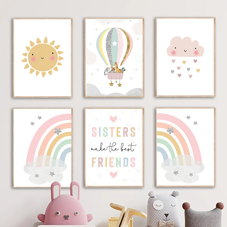 Pósteres nórdicos de jirafa, e - Baby Nursery Ideas reseña y precio