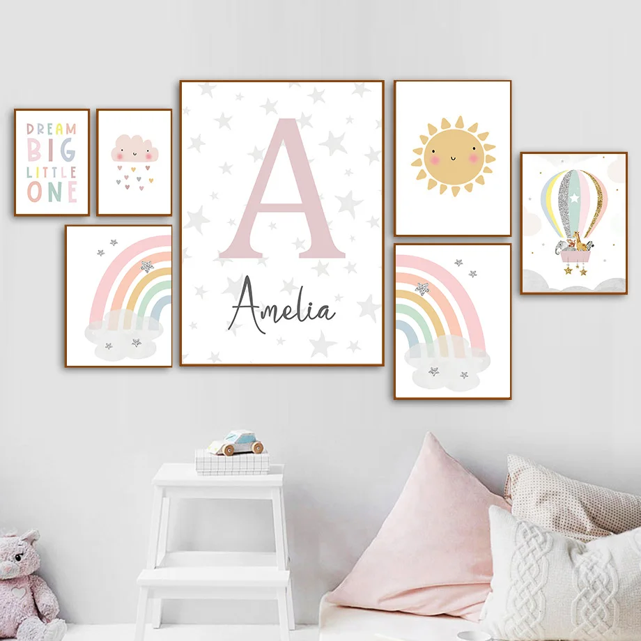Pósteres nórdicos de jirafa, e - Baby Nursery Ideas reseña y precio