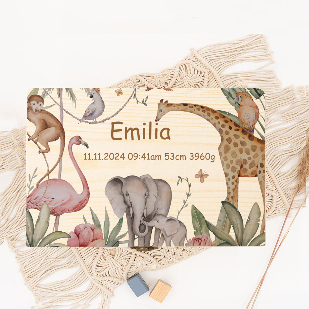 Caja de memoria personalizada  - Baby Keepsake Box reseña y precio