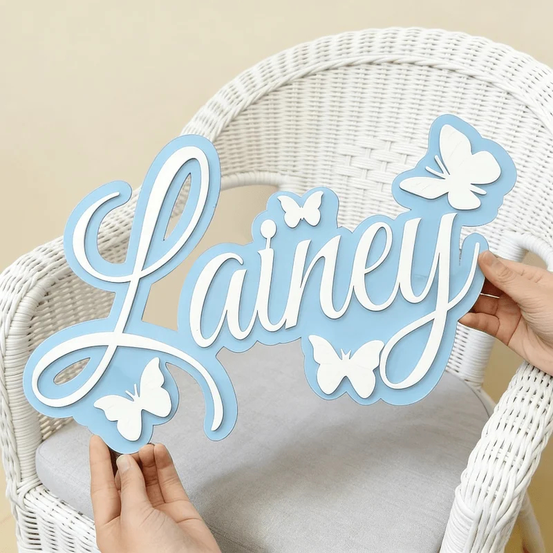 Placa con Nombre de Bebé Perso - Baby Nursery Name reseña y precio