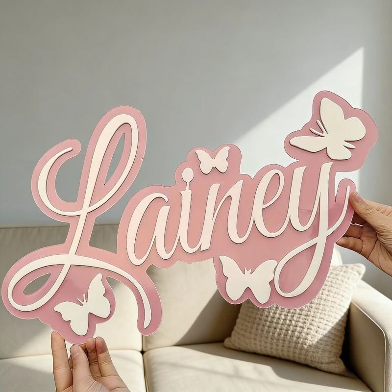 Placa con Nombre de Bebé Perso - Baby Nursery Name reseña y precio
