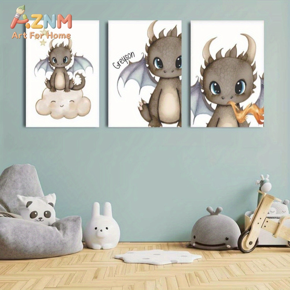 AZNM Lienzo decorativo de drag - Baby Nursery Paintings reseña y precio