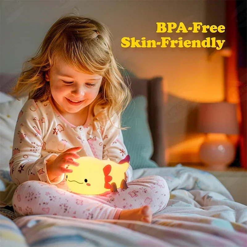 Bonita luz nocturna Axolotl, l - Baby Nursery Table Lamp reseña y precio
