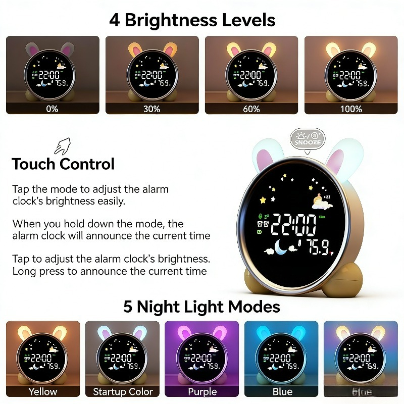 Reloj Despertador Infantil con - Sound Sleep Trainer Clock reseña y precio