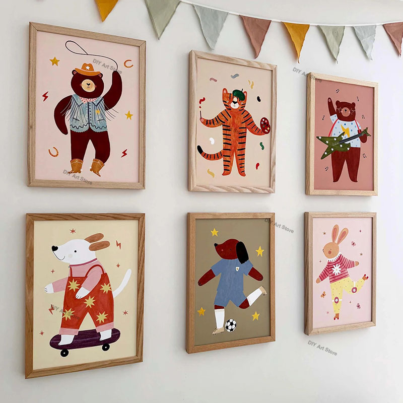 Divertidos Cuadros de Animales - Baby Nursery Ideas reseña y precio