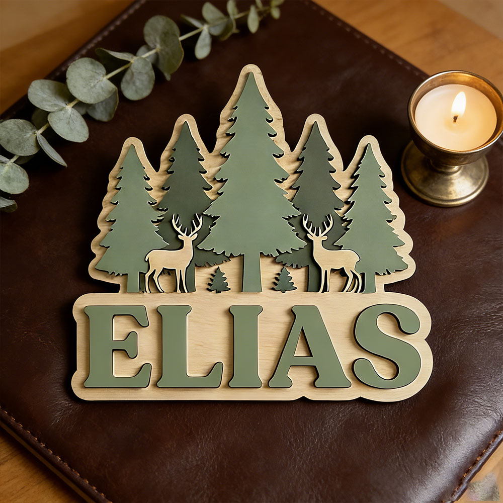 Letrero de puerta personalizad - Baby Nursery Mountain Theme reseña y precio