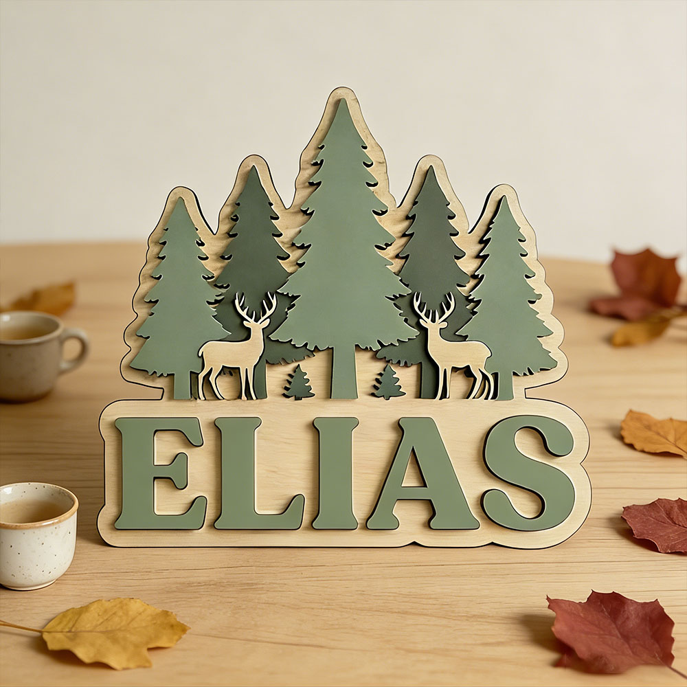 Letrero de puerta personalizad - Baby Nursery Mountain Theme reseña y precio