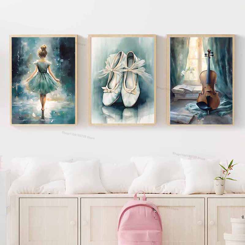 Cuadro de acuarela con diseño  - Baby Nursery Paintings reseña y precio