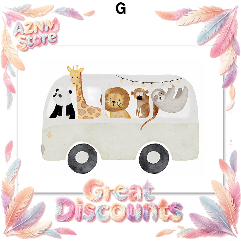 Pósteres y Láminas de Animales - Baby Nursery Paintings reseña y precio