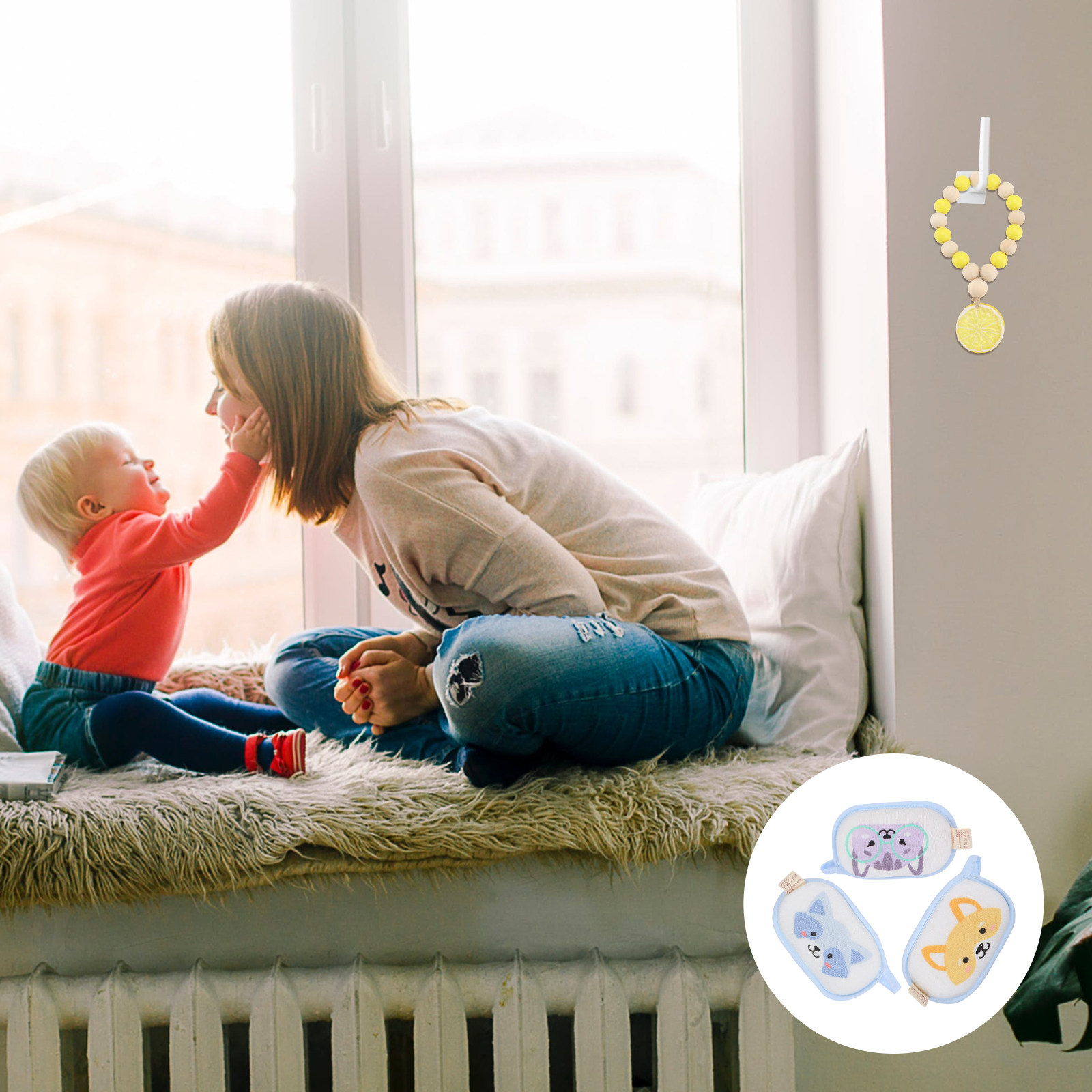Guirnalda de Cuentas de Madera - Baby Nursery Layout reseña y precio