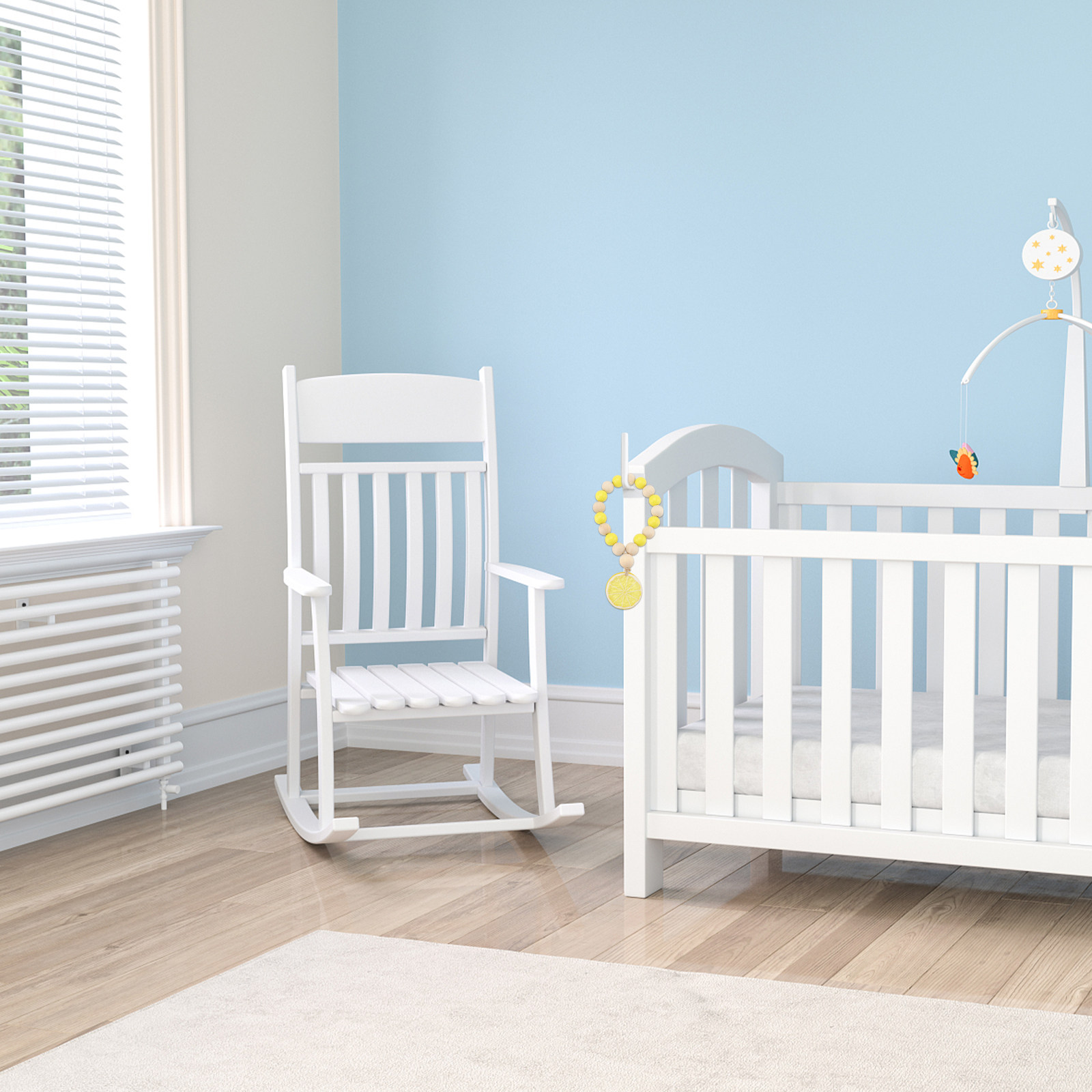 Guirnalda de Cuentas de Madera - Baby Nursery Layout reseña y precio
