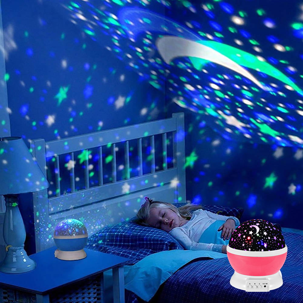 Proyector de lámpara de noche, - Baby Nursery Table Lamp reseña y precio