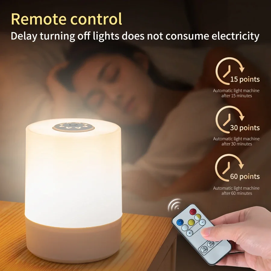 Luz Led nocturna recargable co - Baby Nursery Table Lamp reseña y precio