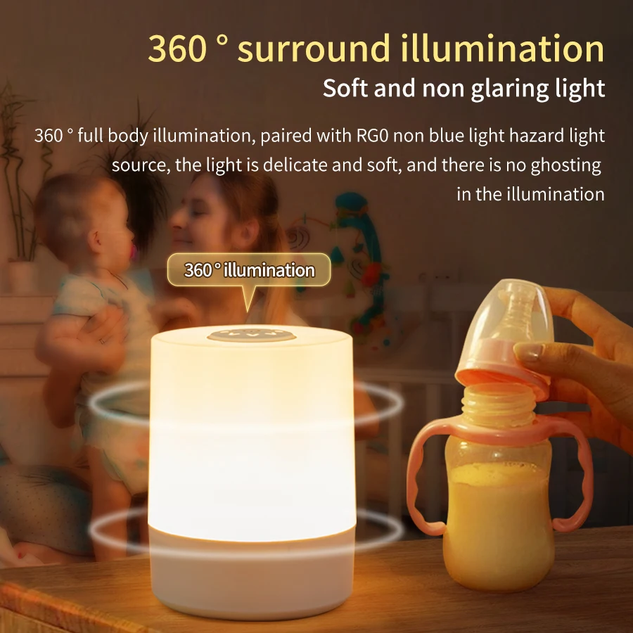 Luz Led nocturna recargable co - Baby Nursery Table Lamp reseña y precio