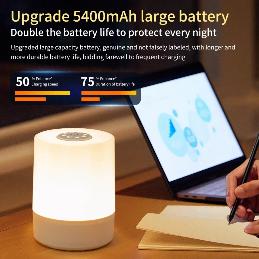Luz Led nocturna recargable co - Baby Nursery Table Lamp reseña y precio