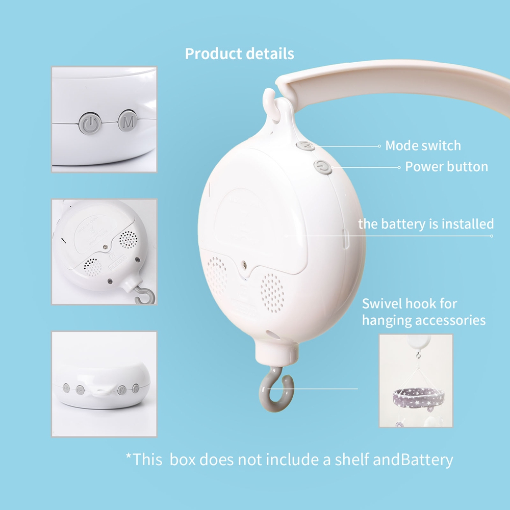 Caja de música giratoria con c - Baby Nursery Music reseña y precio