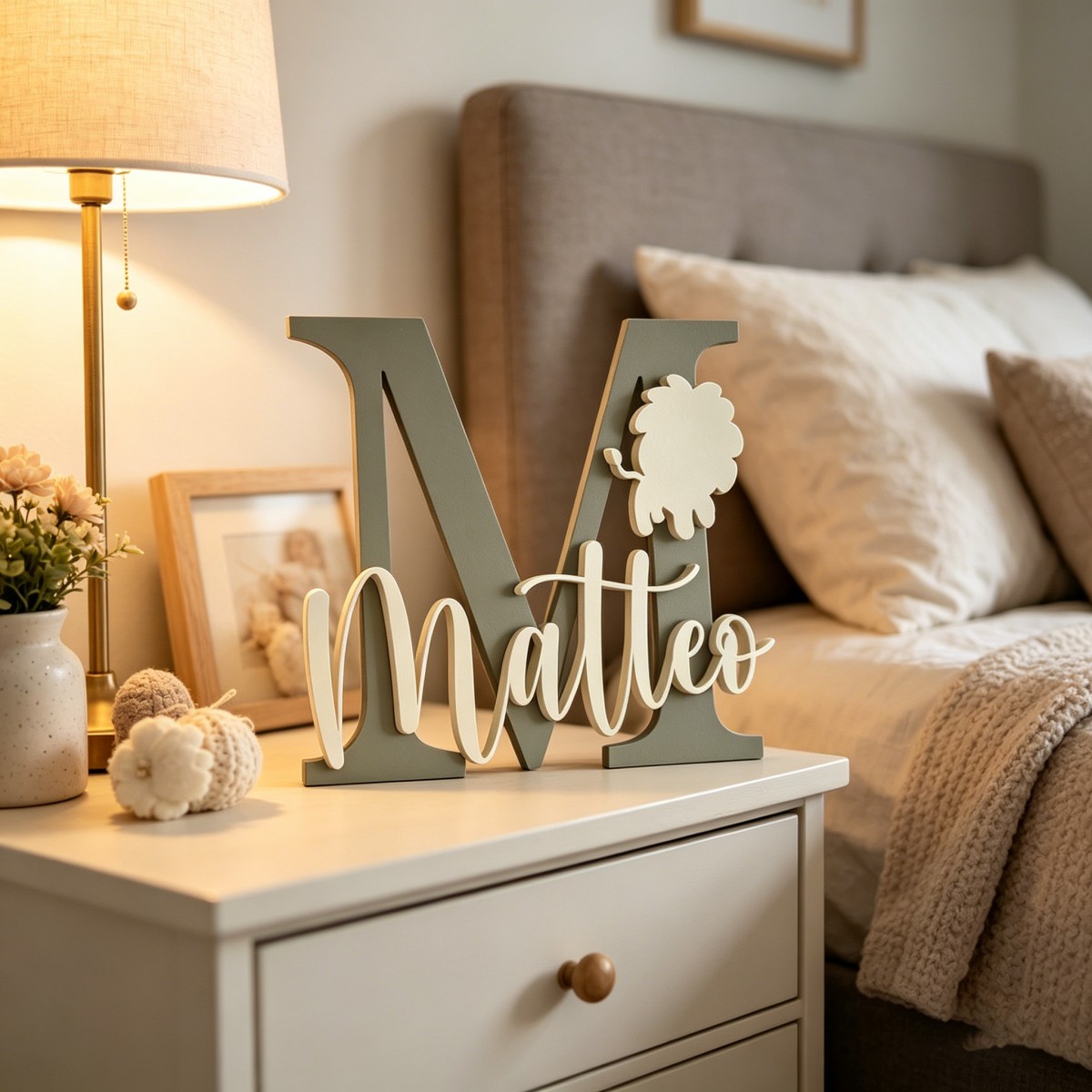 1 Pieza de Placa de Madera Per - Baby Nursery Name reseña y precio
