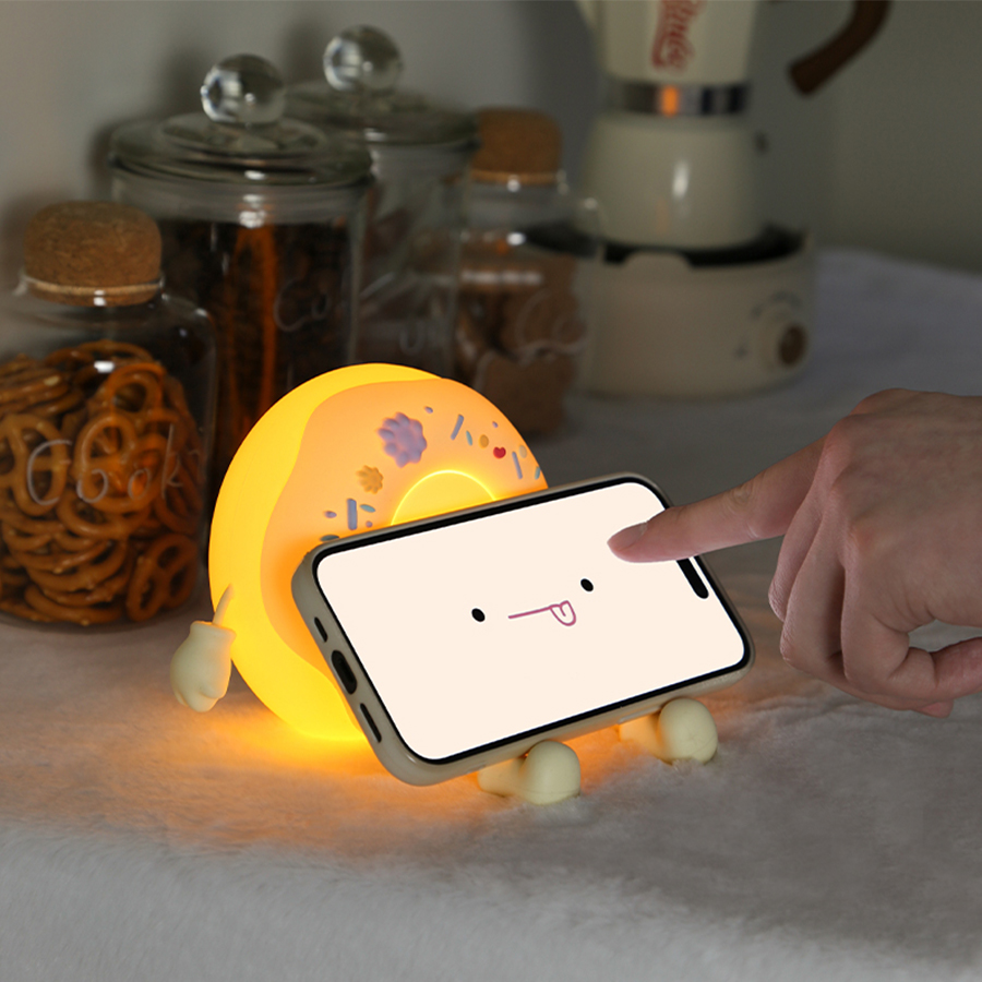 Donut-luz Led nocturna de sili - Baby Nursery Table Lamp reseña y precio