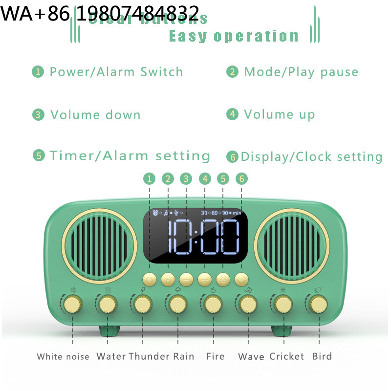 Despertador retro de escritori - Sound Sleep Trainer Clock reseña y precio