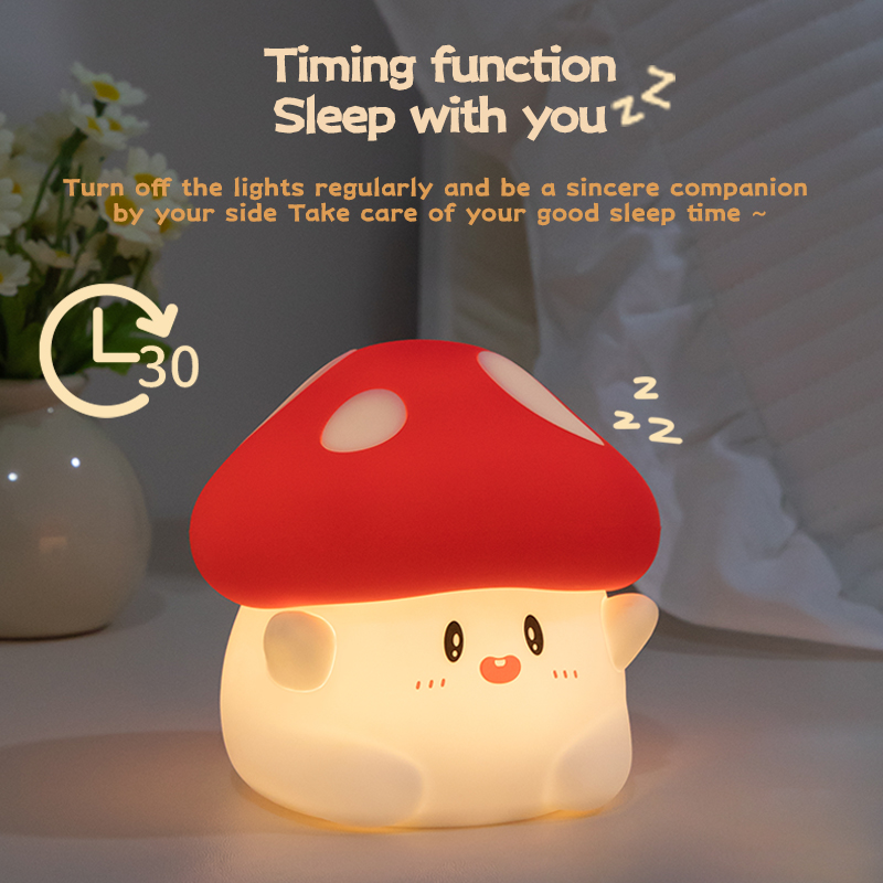 Luz nocturna con forma de seta - Baby Nursery Table Lamp reseña y precio