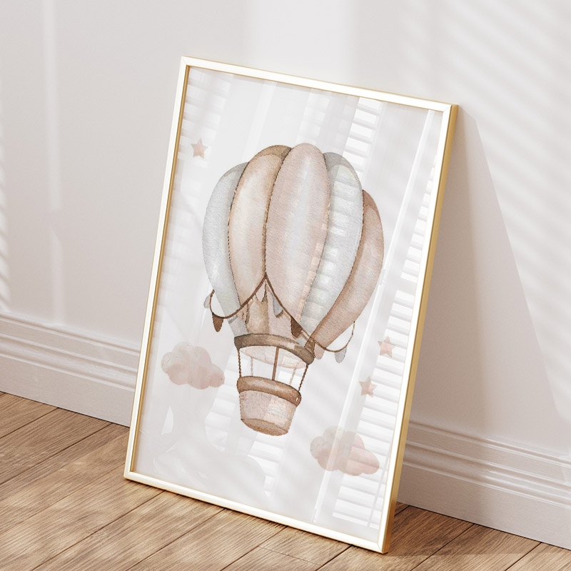 Lindo elefante globo caliente  - Baby Nursery Paintings reseña y precio