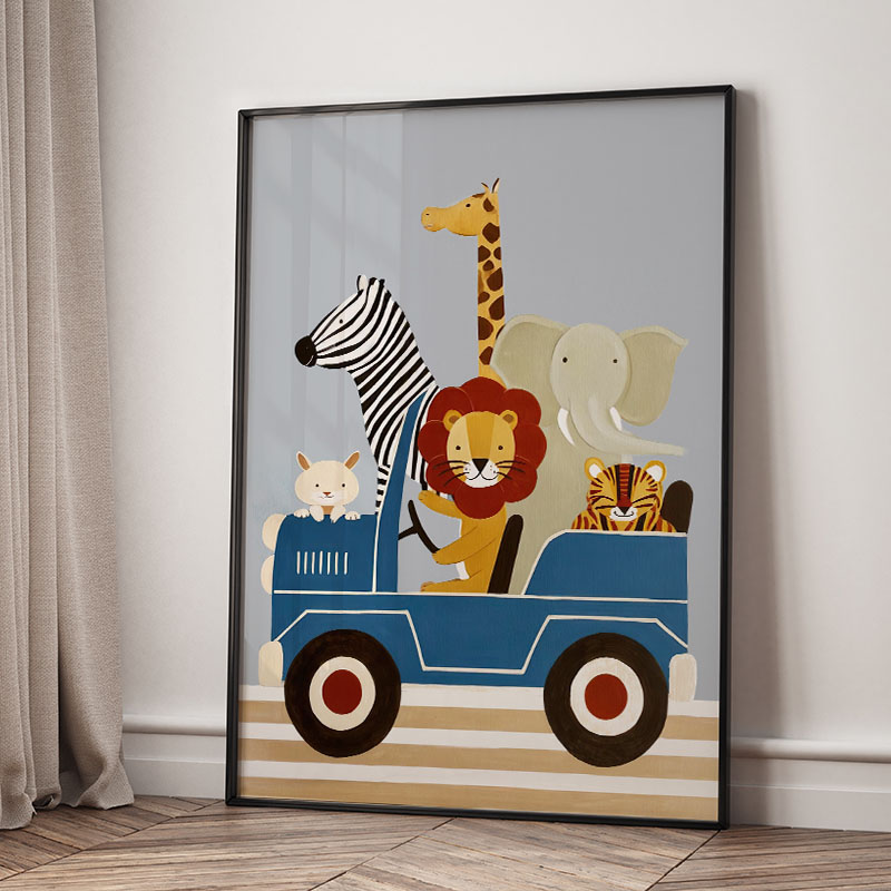 Divertidos Cuadros de Dibujos  - Baby Nursery Ideas reseña y precio
